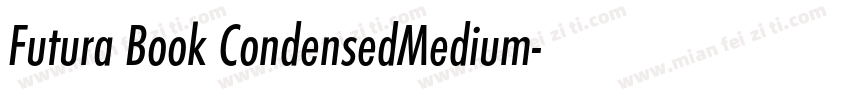 Futura Book CondensedMedium字体转换